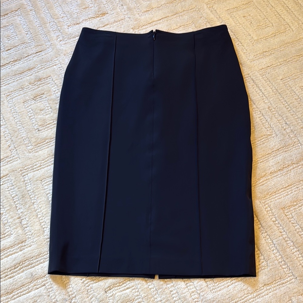 Blue Knee-Length Pencil Skirt for Work